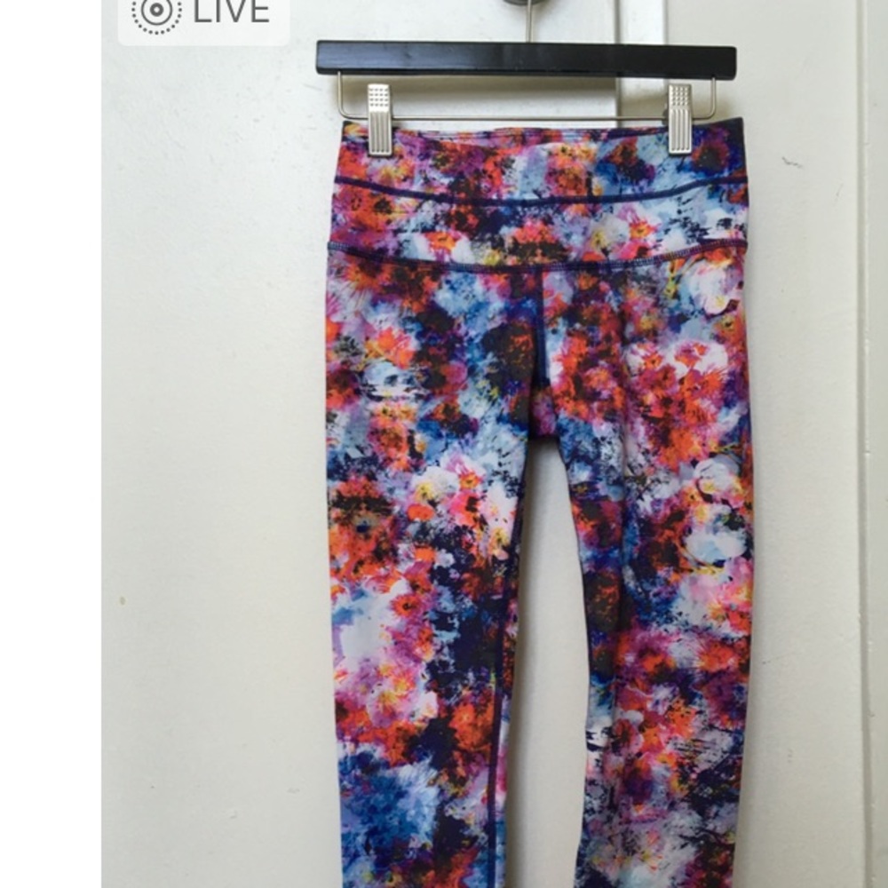 Athleta multicolor leggings/yoga pants NWOT XXS
